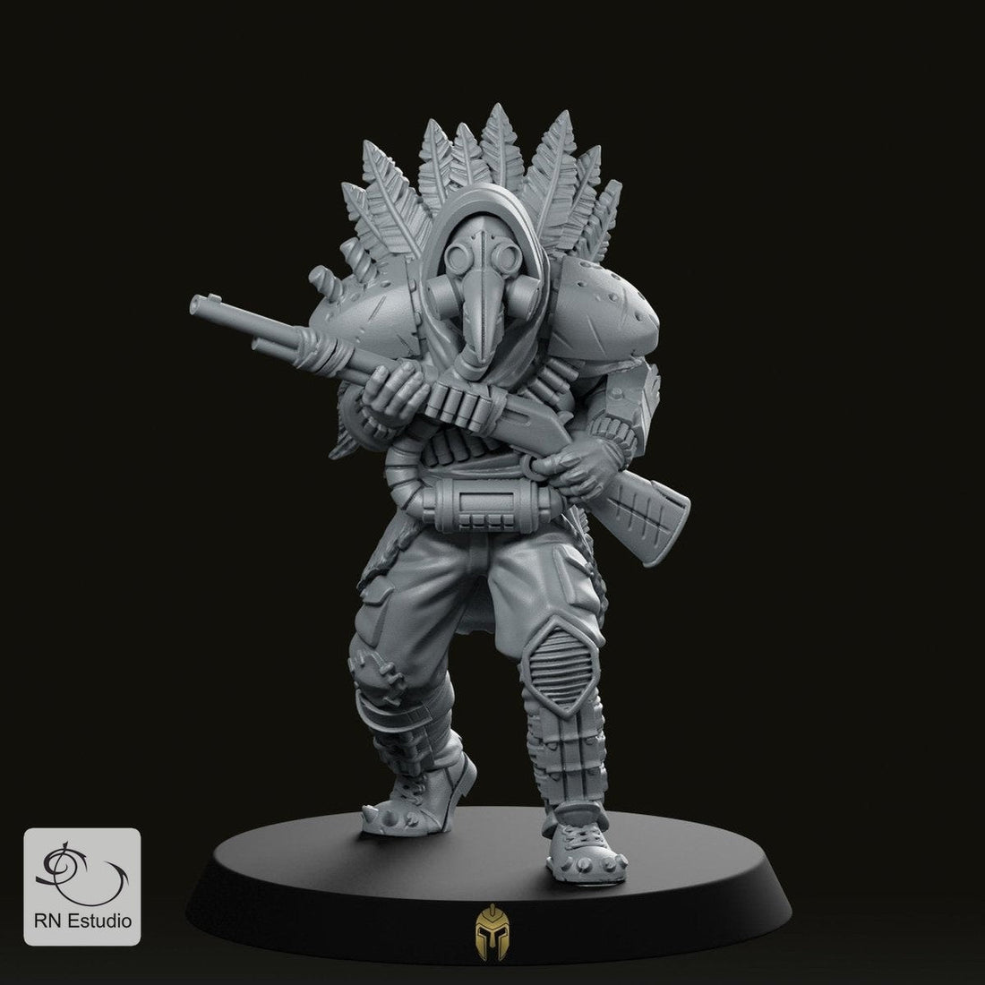 CrowEye Wasteland Bounty Hunter – Fantasy Miniature for Dungeons and Dragons and Tabletop RPGs - We Print Miniatures