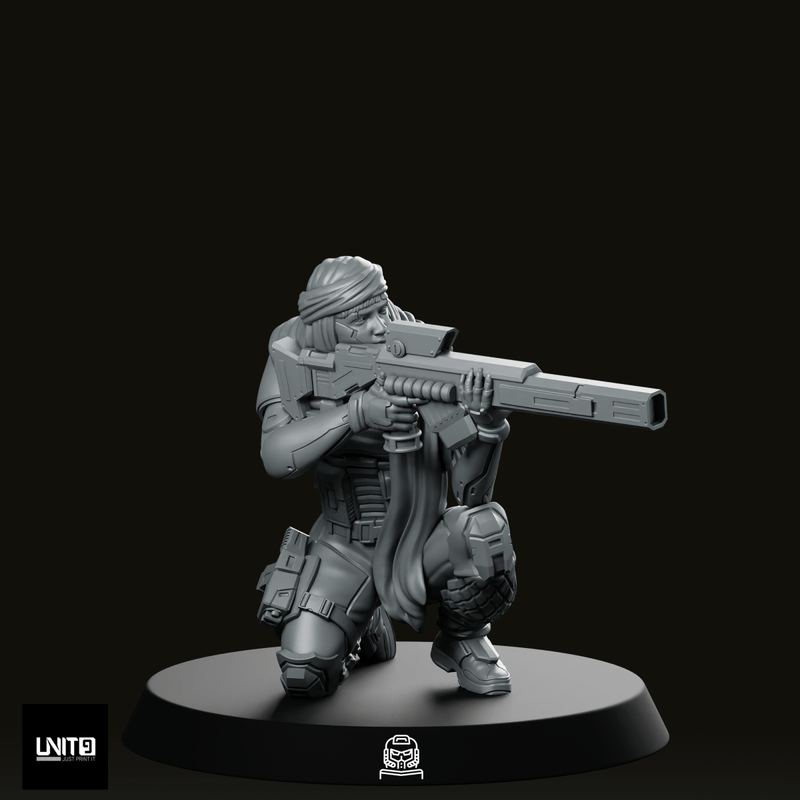 Dalia Al  Basir Pose 2 Miniature - We Print Miniatures