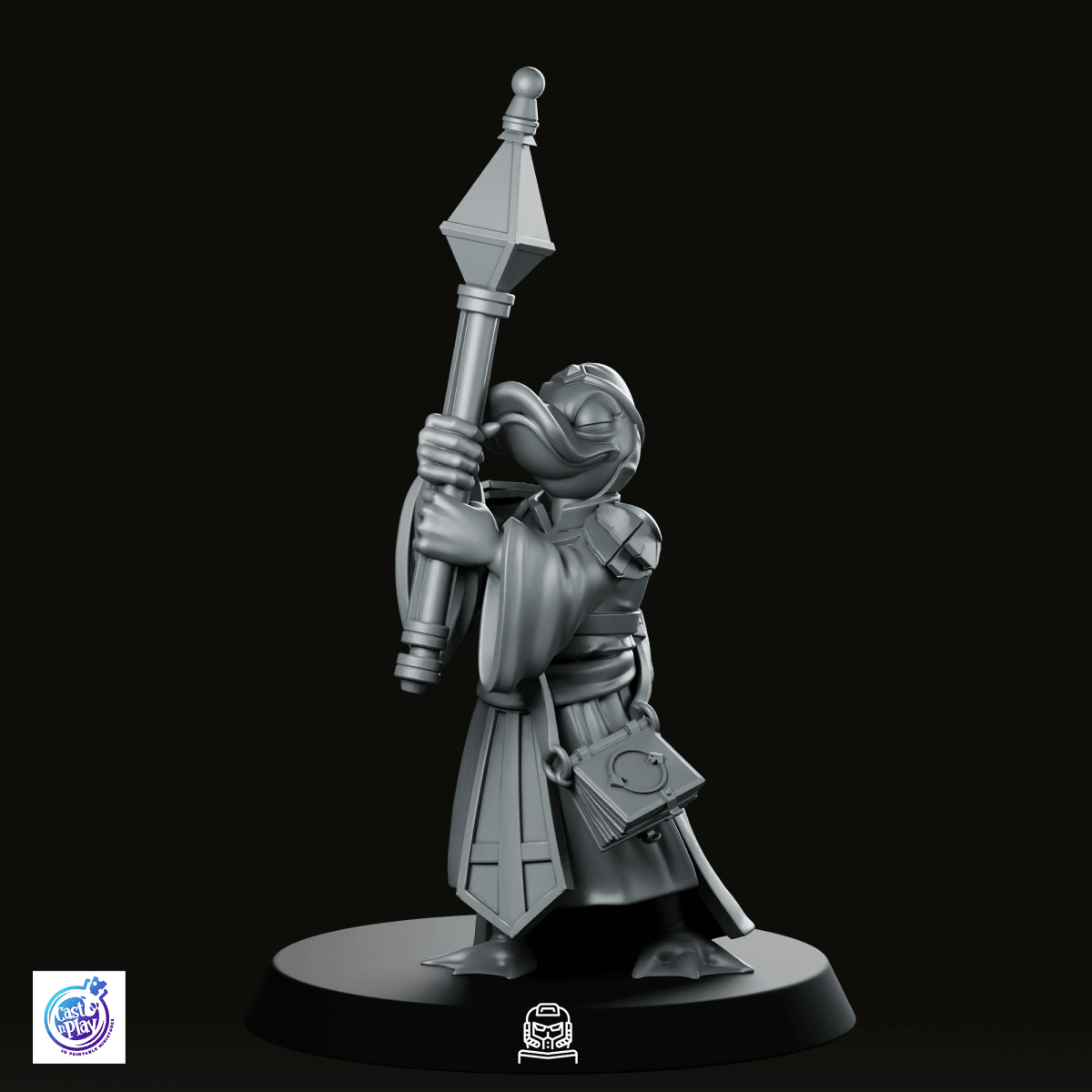 Duckfolk Cleric Miniature - We Print Miniatures