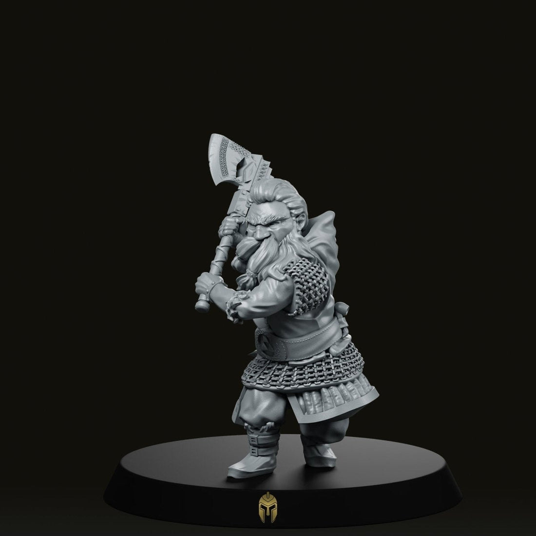 Dwarf Gawli Fighting LOTR Miniature - We Print Miniatures