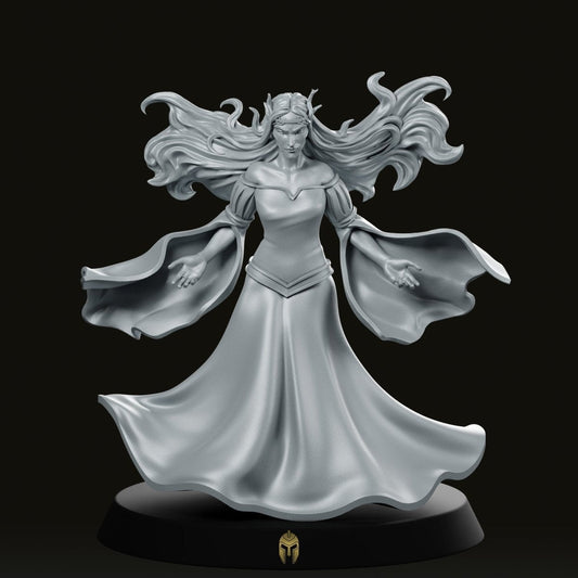 Elven Queen Fey Witch Miniature - We Print Miniatures