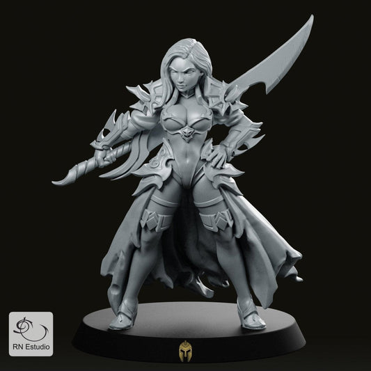Fantasy Dalila Sword Miniature – A Fierce Warrior for Tabletop RPGs - We Print Miniatures