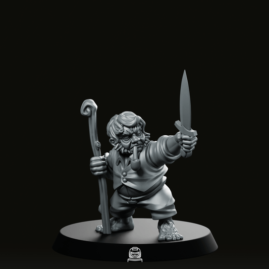 Halfling Patriarch Hobbit Miniature - We Print Miniatures