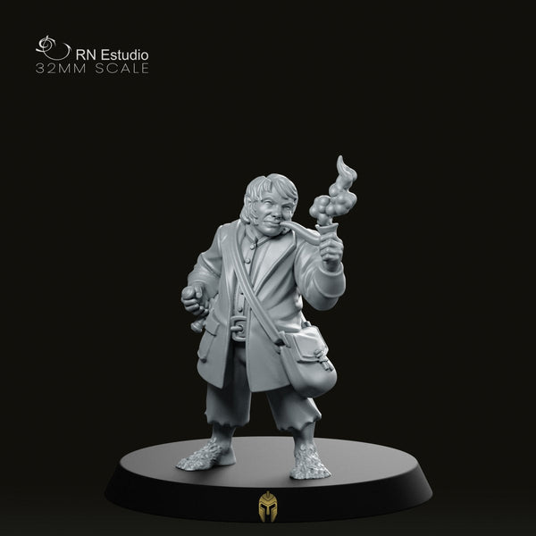 Halfling Rosco Goodsong – Fantasy Miniature for Dungeons and Dragons and Tabletop RPGs - We Print Miniatures