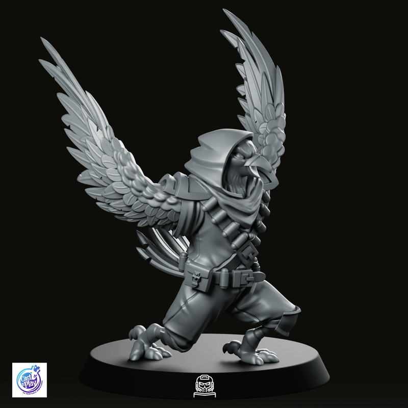 Hawkfolk Ranger Miniature - We Print Miniatures