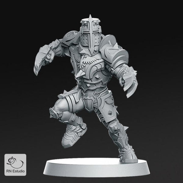 Human Blitzer 1 Fantasy Football Miniature - We Print Miniatures