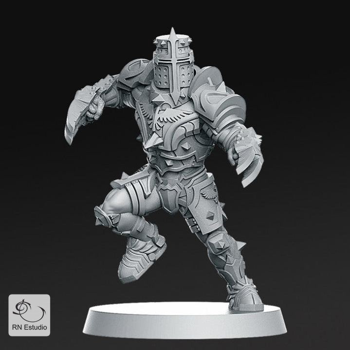 Human Blitzer 1 Fantasy Football Miniature - We Print Miniatures