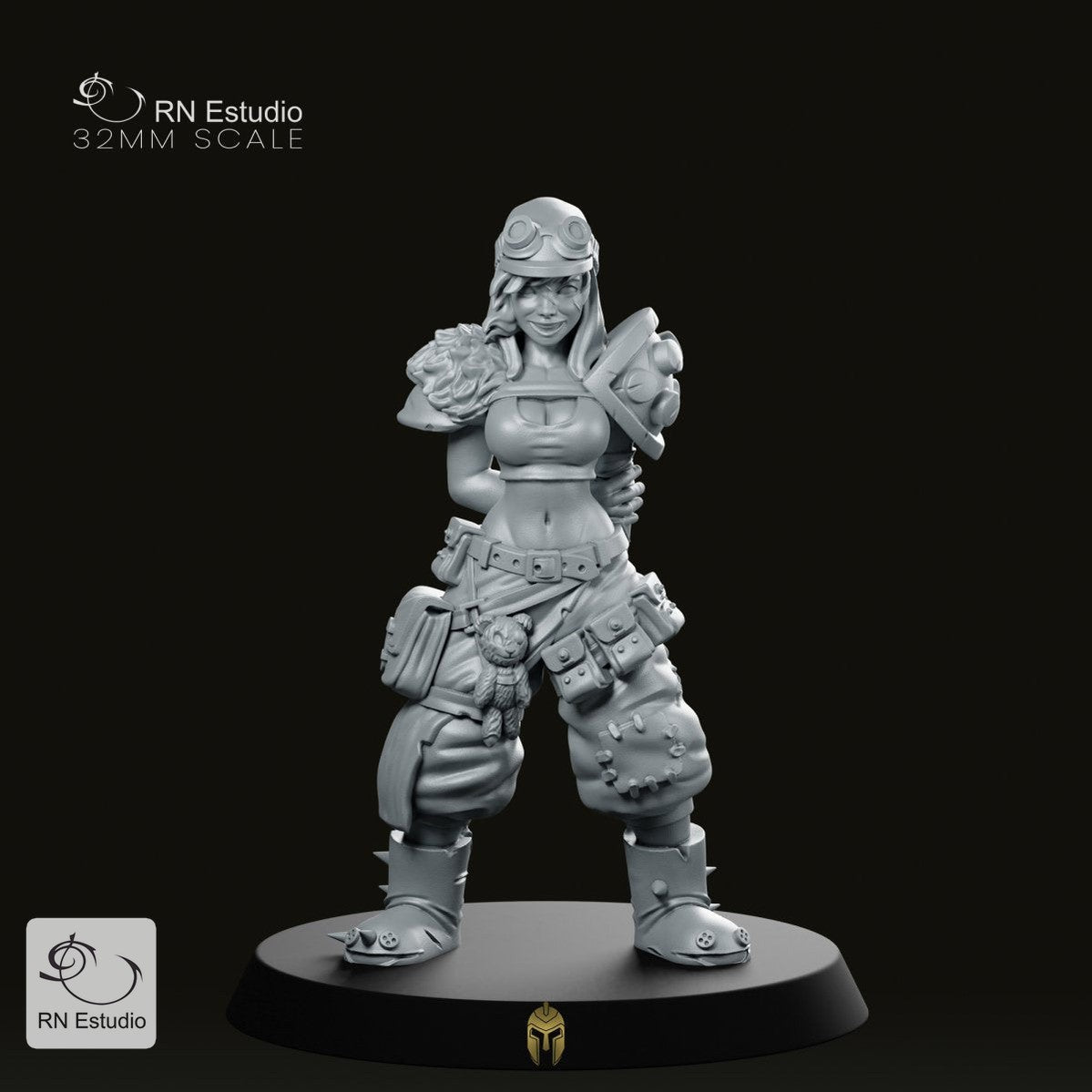 Junk Girl Scrapper – A Wasteland Bounty Hunter with Attitude - We Print Miniatures