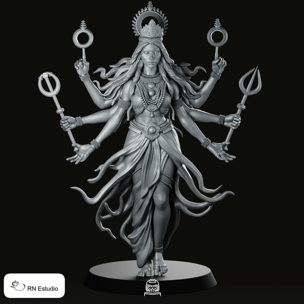 Kali Death Dealer Miniature - We Print Miniatures