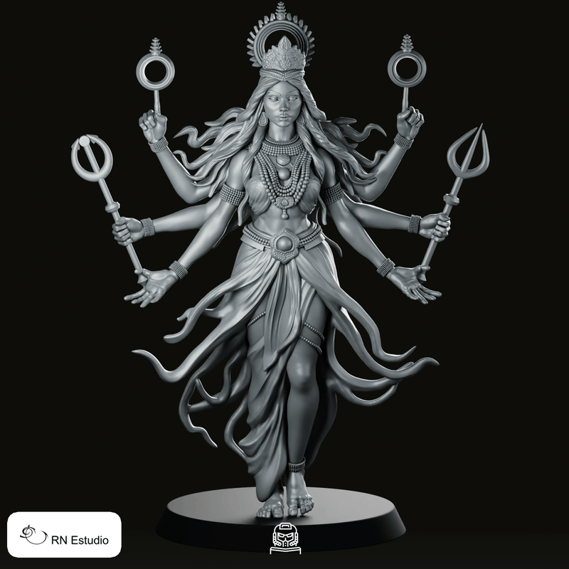 Kali Death Dealer Miniature - We Print Miniatures