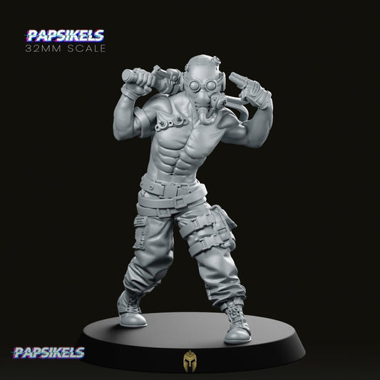 Kenoth Crazy Mind Vandal – Sci-Fi Miniature for Necromunda, Starfinder and Tabletop Games - We Print Miniatures