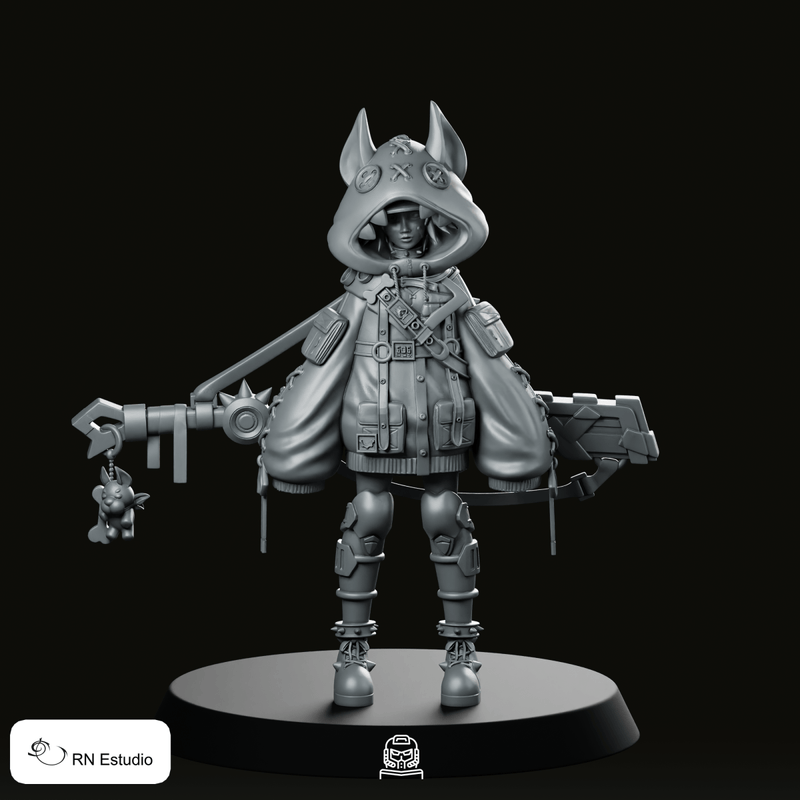 Kira Neon 1 Miniature - We Print Miniatures