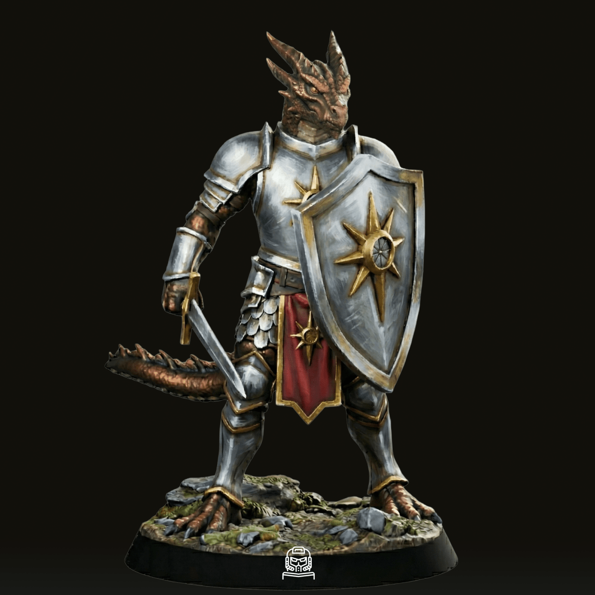 Korrux of the Golden Flame The Emberbound Oath - We Print Miniatures