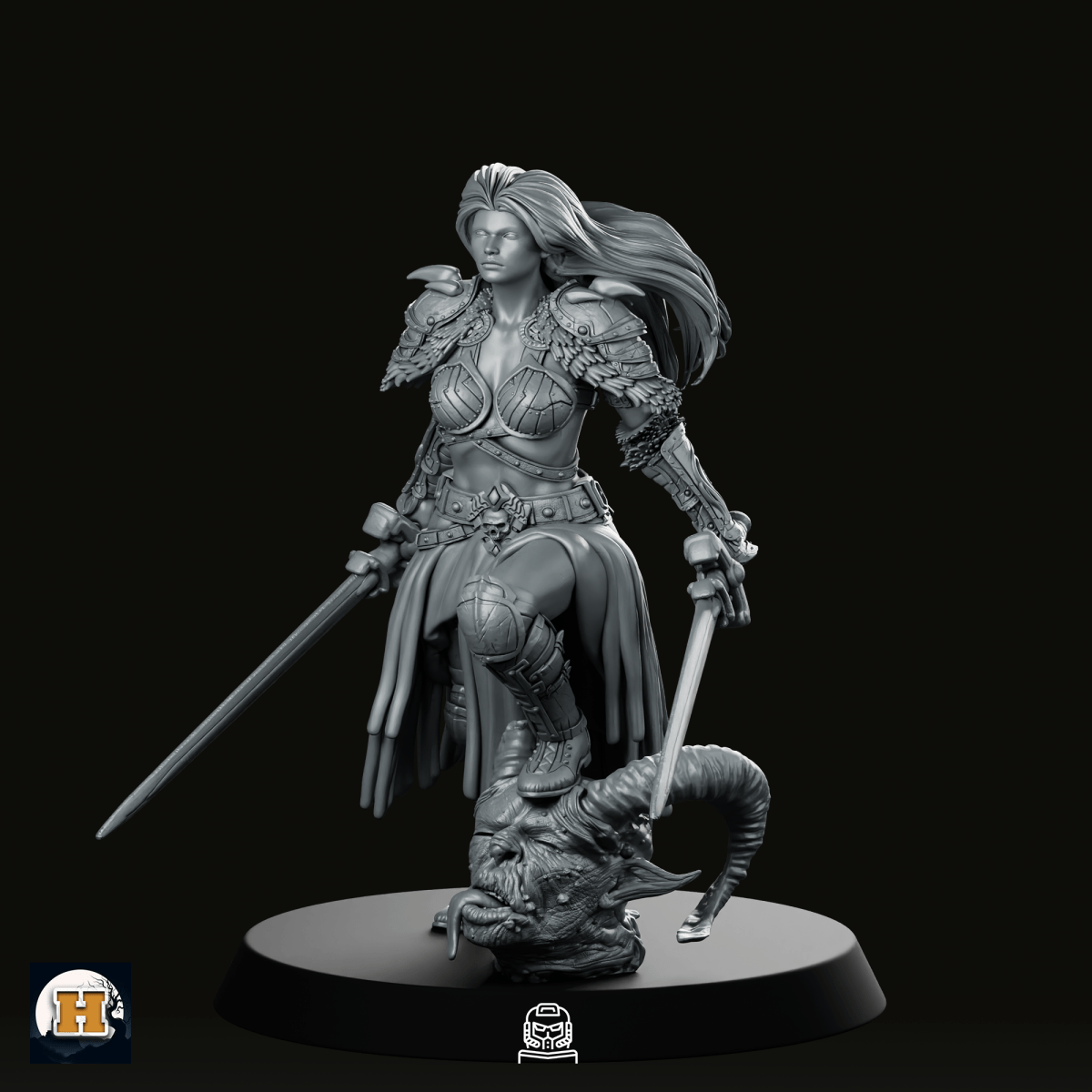Lady Baudicea Miniature - We Print Miniatures