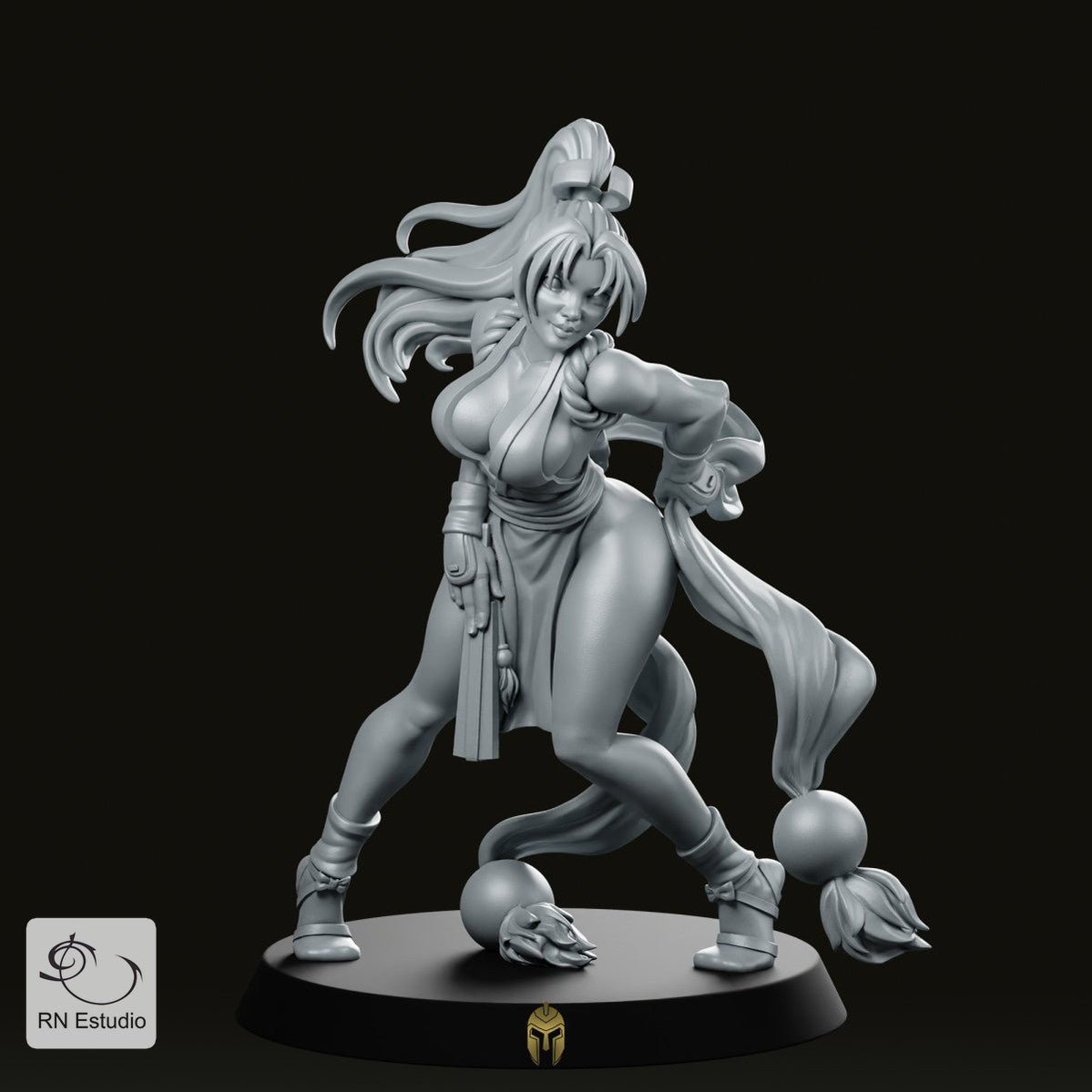 Mai Shiranui Miniature – The Elegant and Deadly Strategist - We Print Miniatures