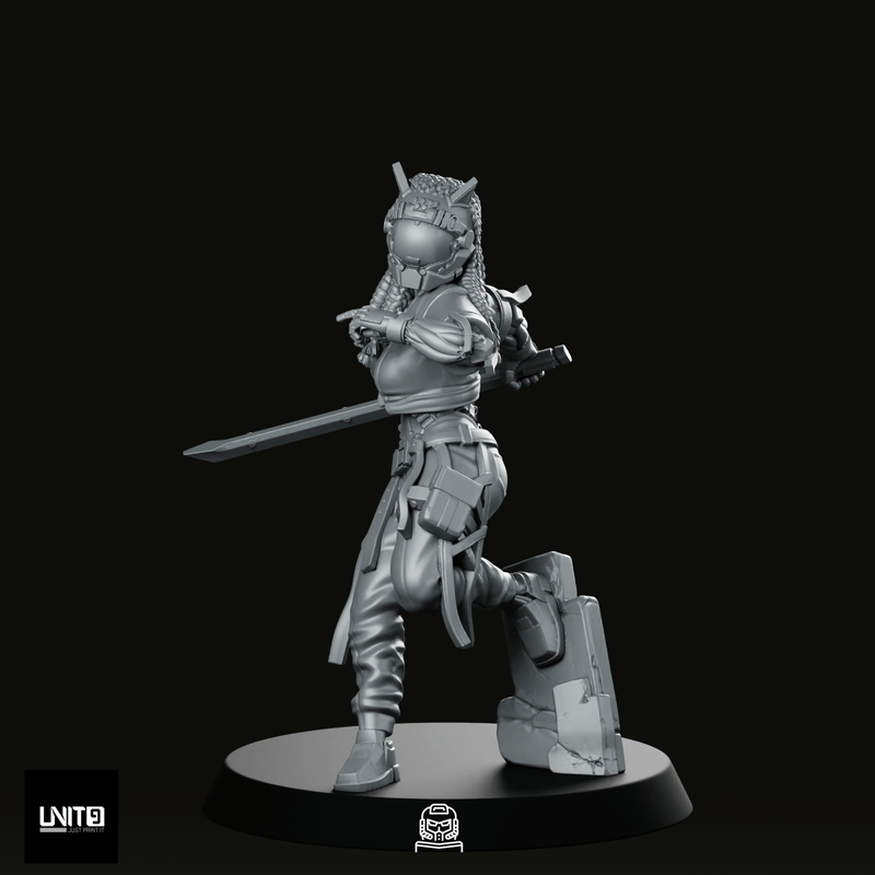 Mara Ghost Kim v1 Miniature - We Print Miniatures