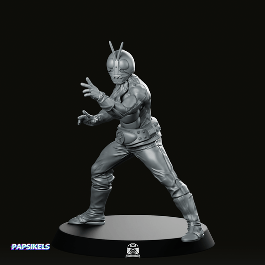 Masked Cyber Rider Classic 4 Miniature - We Print Miniatures
