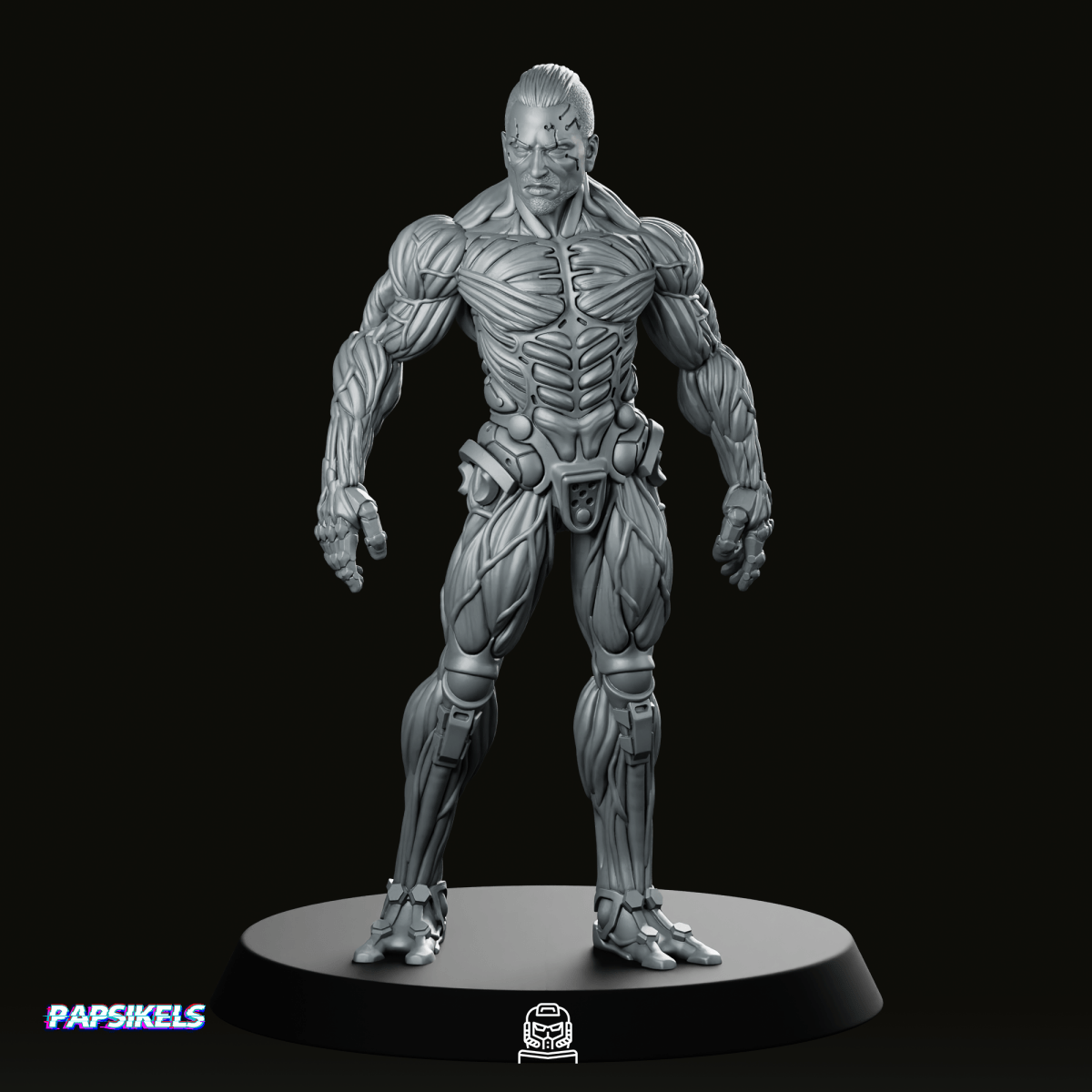 Mechanically Augmented Soldier Jaron Namir 3 Miniature - We Print Miniatures