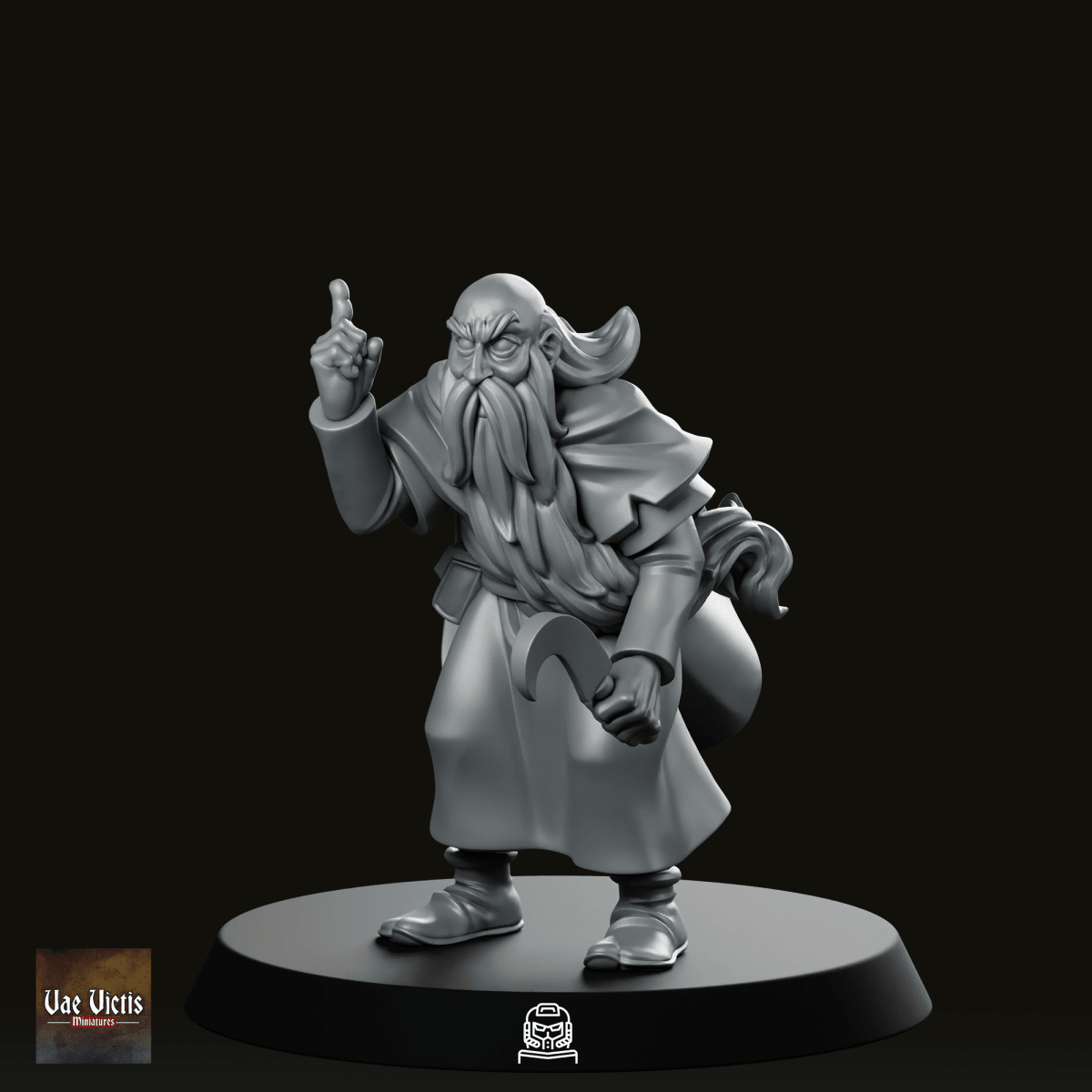 Old Druid Miniature - We Print Miniatures
