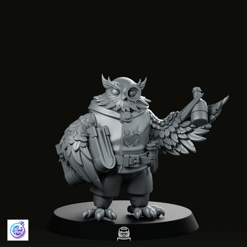 Owlfolk Merchant Miniature - We Print Miniatures