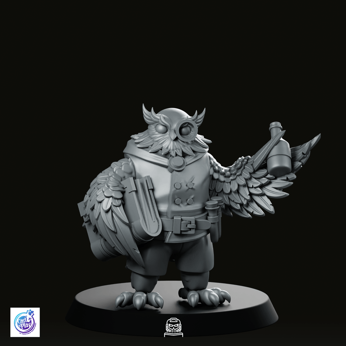Owlfolk Merchant Miniature - We Print Miniatures