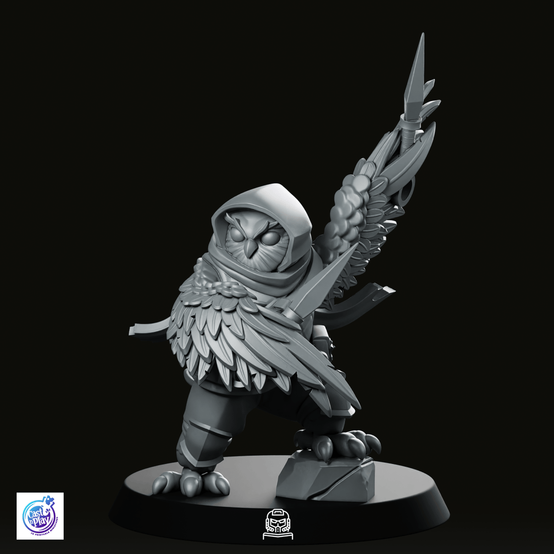 Owlfolk Rogue Miniature - We Print Miniatures