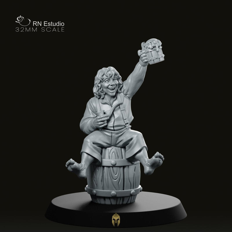 Pip the Halfling – A Toast to Carefree Adventure - We Print Miniatures