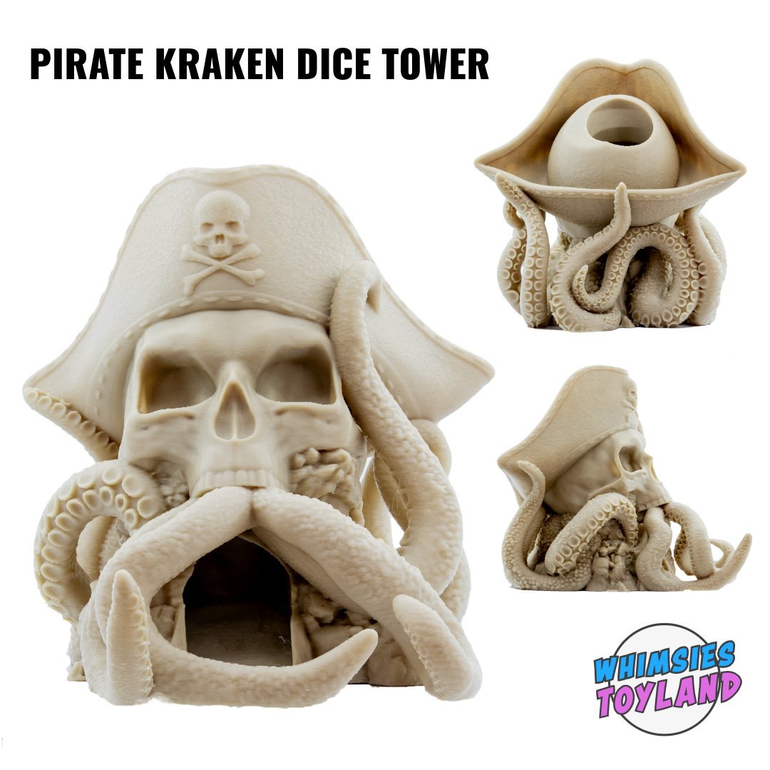 Pirate Kraken Dice Tower – A High-Seas Adventure for Your Tabletop Games - We Print Miniatures