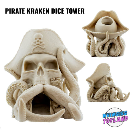 Pirate Kraken Dice Tower – A Nautical Adventure for Your Tabletop Games - We Print Miniatures