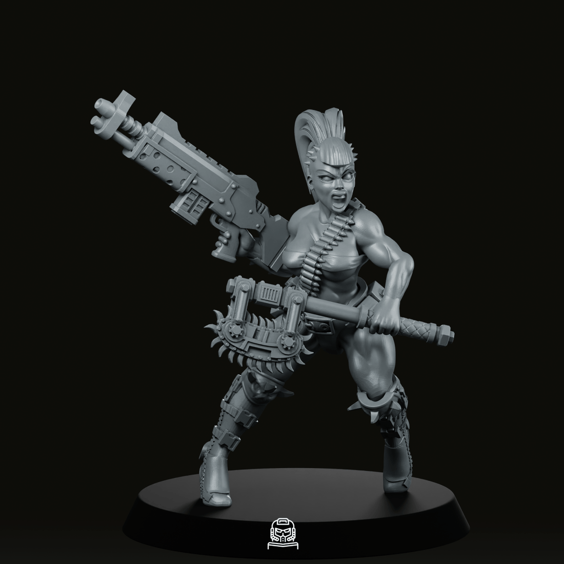 Post Apocalypse Raider Assembled Miniature - We Print Miniatures