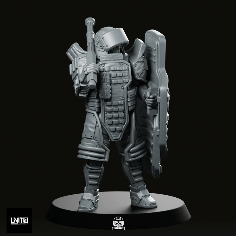 Red P2 Miniature - We Print Miniatures