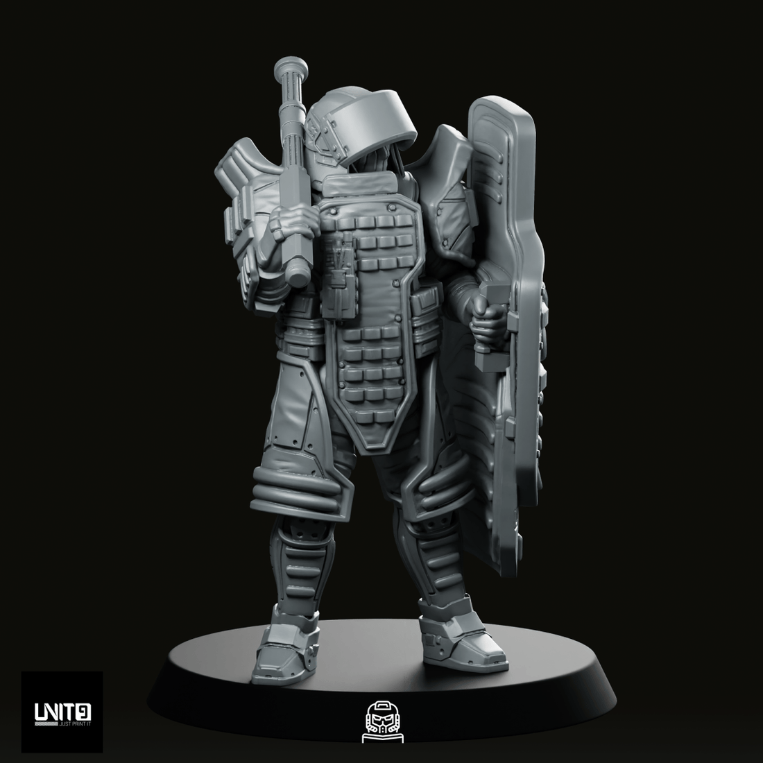 Red P2 Miniature - We Print Miniatures