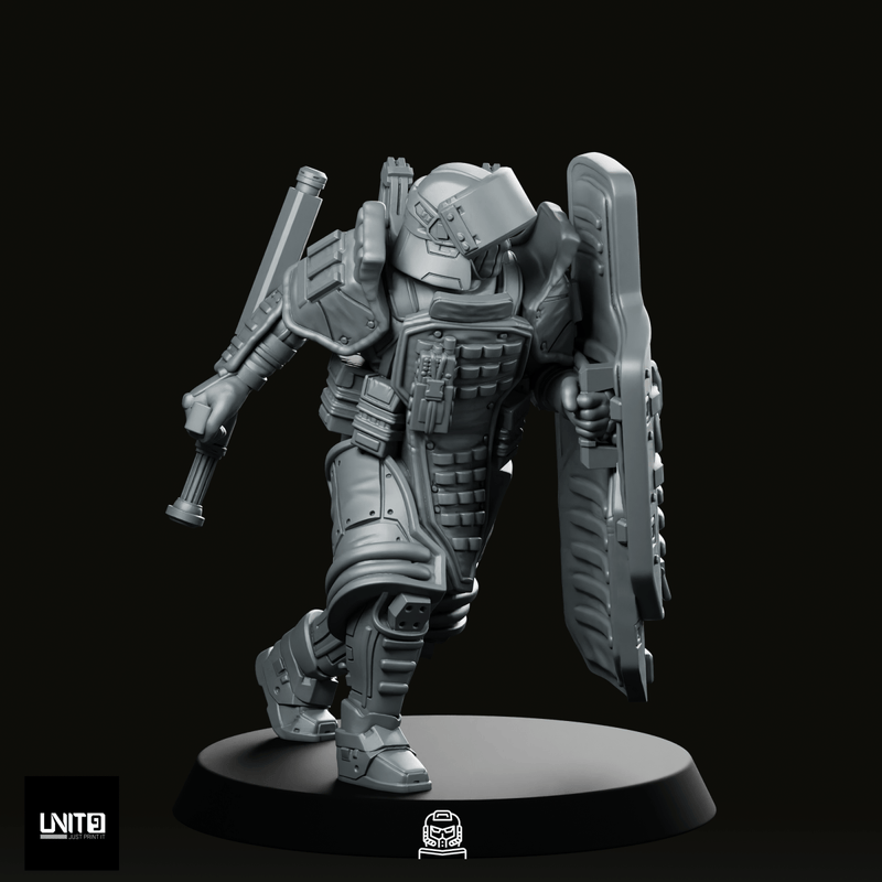 Red P3 Miniature - We Print Miniatures