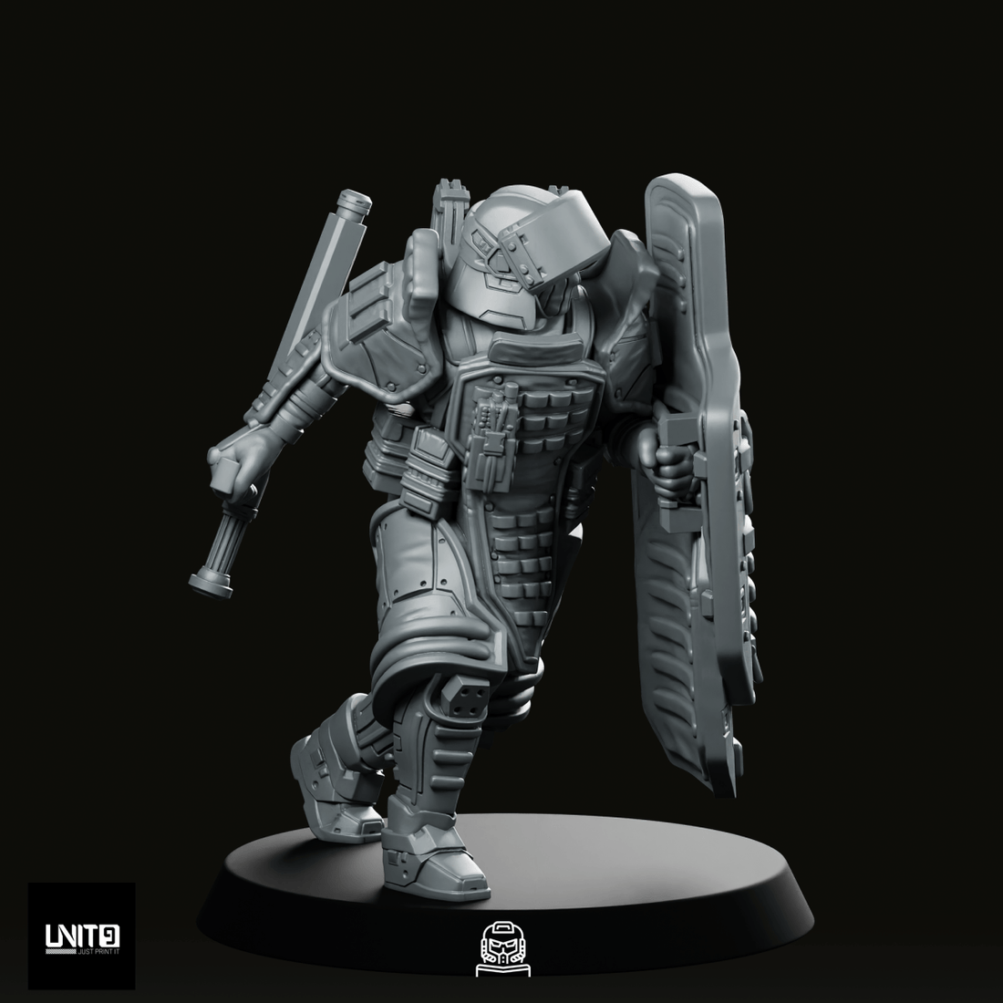 Red P3 Miniature - We Print Miniatures