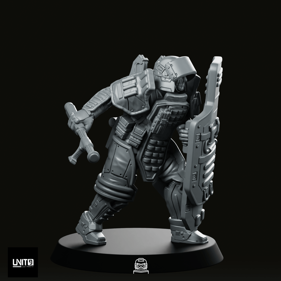 Red P4 Miniature - We Print Miniatures