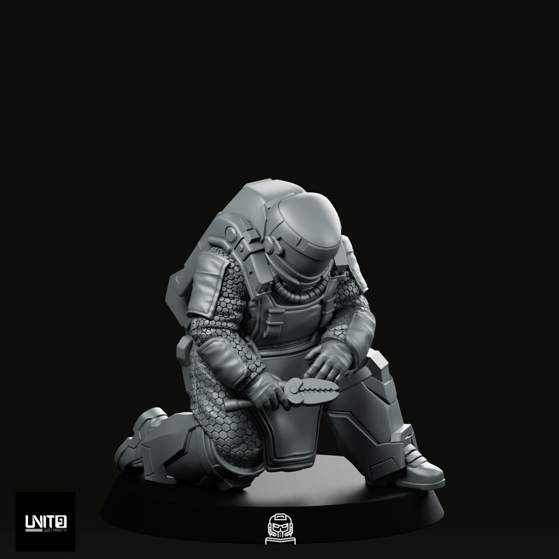 Red Unit Bomb Disposal P1 Miniature - We Print Miniatures