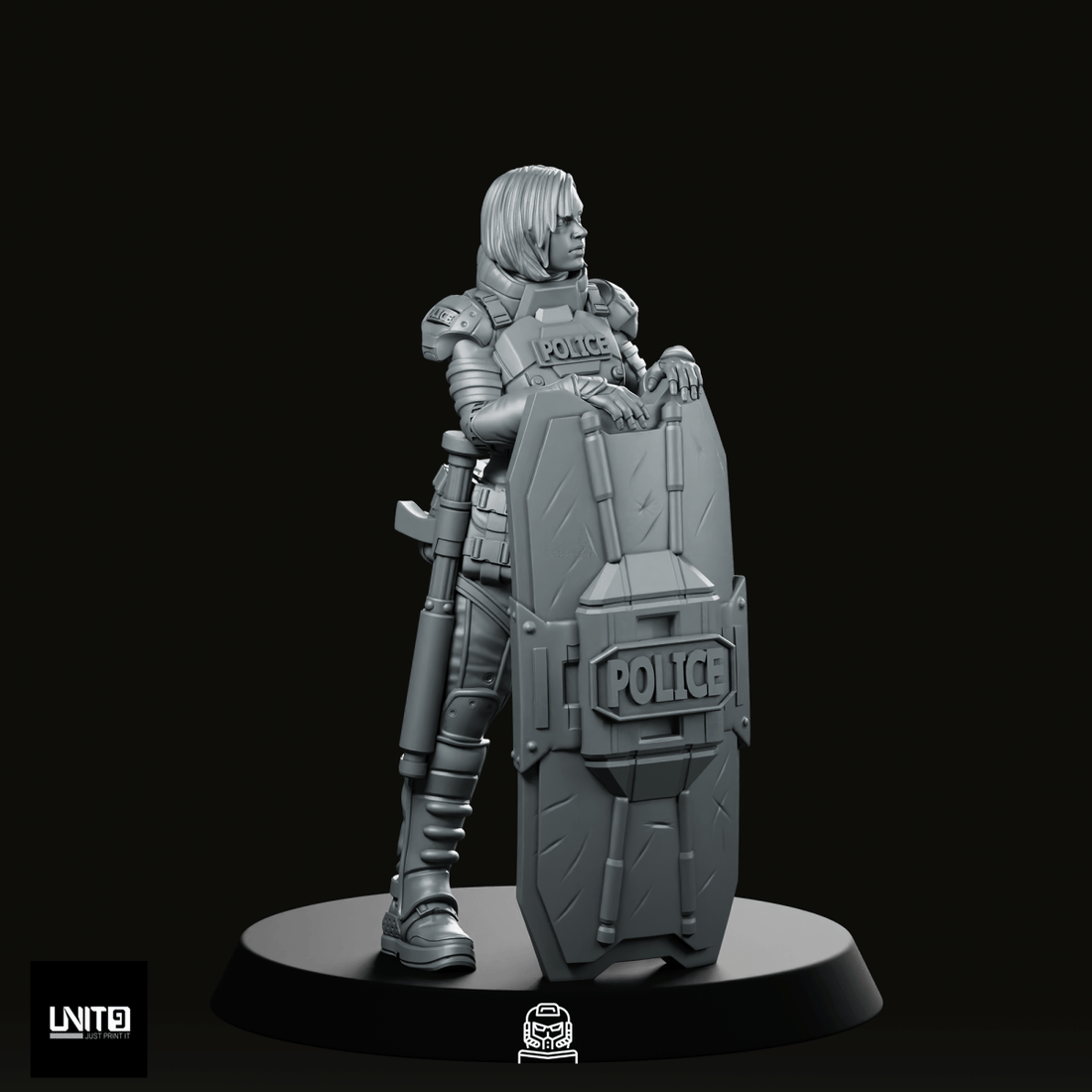Red Unit Officer Pose 1 Miniature - We Print Miniatures