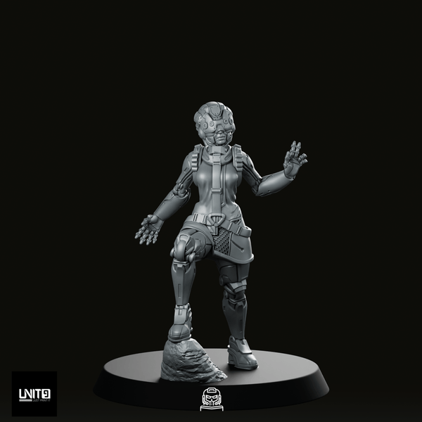 Riko Hex Vaughn Pose 1 Miniature - We Print Miniatures