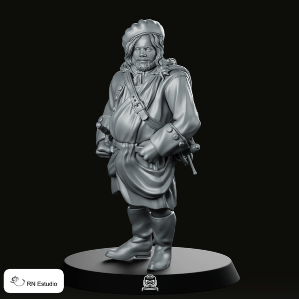 Rupert Mackenzie Scottish Time Traveller Miniature - We Print Miniatures