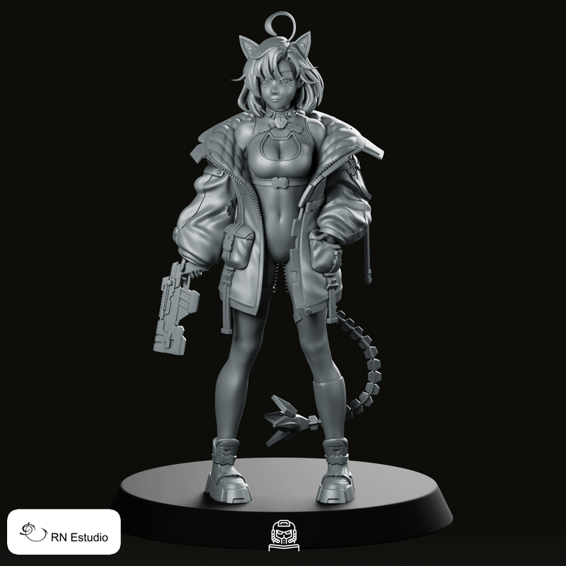 Sable Hare Cyberpunk 2077 Miniature - We Print Miniatures