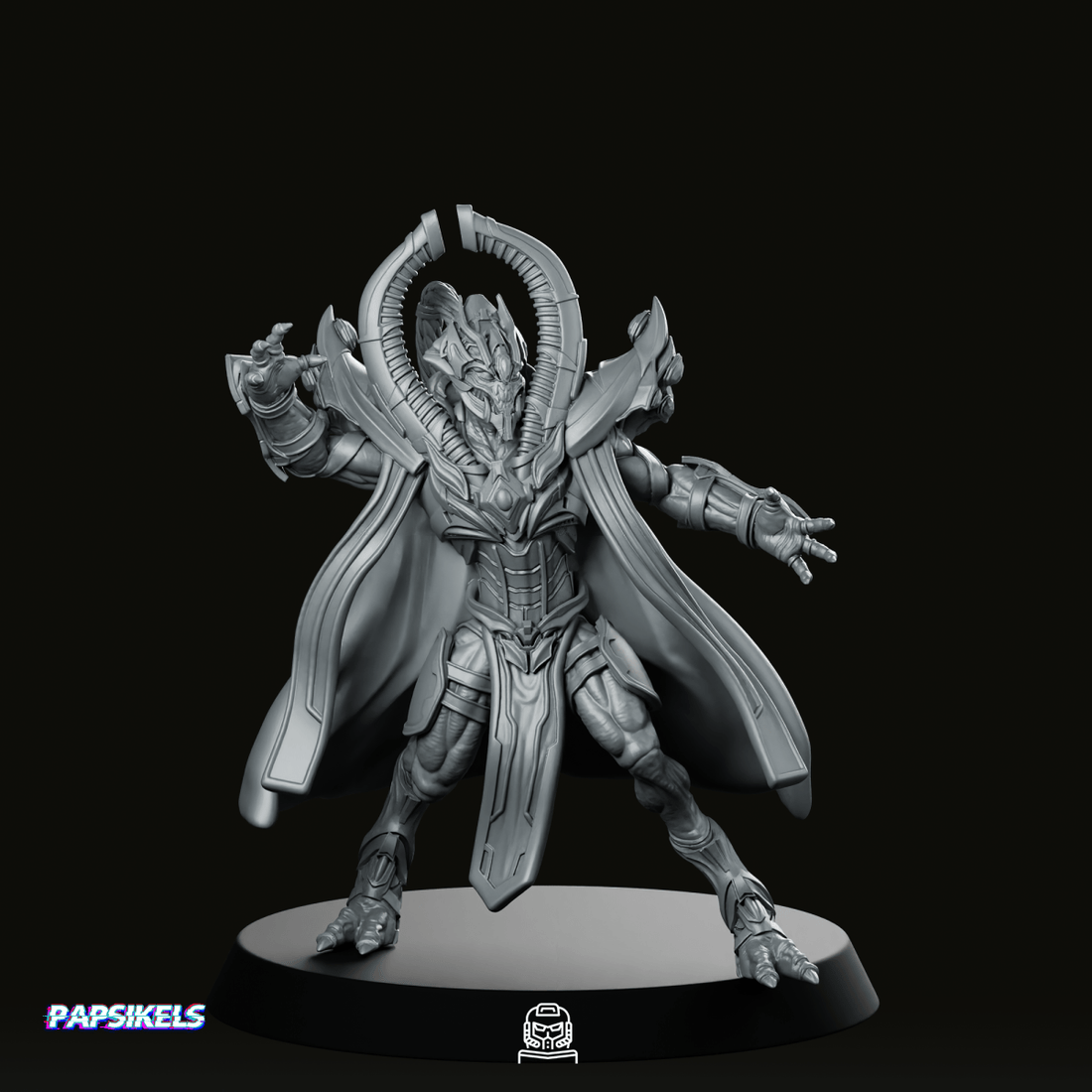 Sapient Humanoid High Ranked Templar 2 Miniature - We Print Miniatures