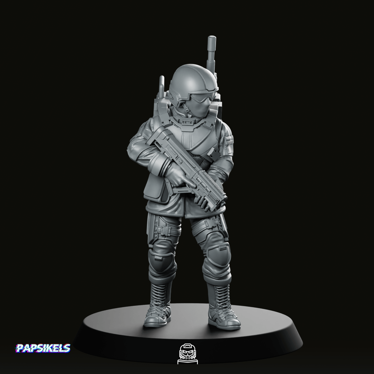 Seaf Army Corps Coms Infantry 2 Miniature - We Print Miniatures