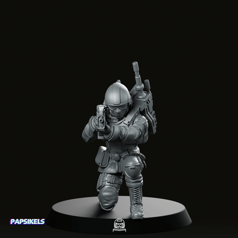 Seaf Army Corps Coms Infantry 5 Miniature - We Print Miniatures