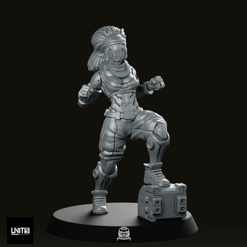 Shanice Morgan Bluefire 2 Miniature - We Print Miniatures