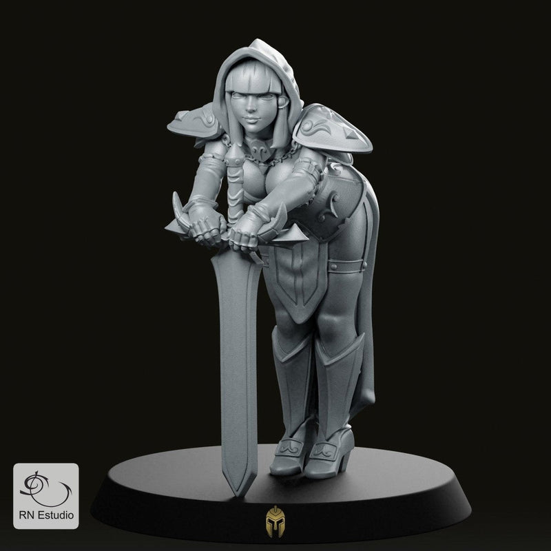 Silent Executioner – Fantasy Silencia Temptus Miniature for Tabletop RPGs - We Print Miniatures