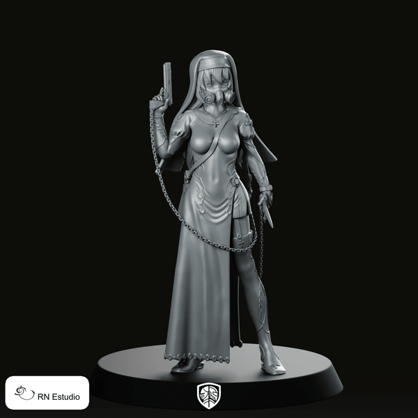 Sor Seraphine Noir Miniature - We Print Miniatures