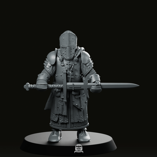 Sword Priest Trench Crusade Miniature - We Print Miniatures