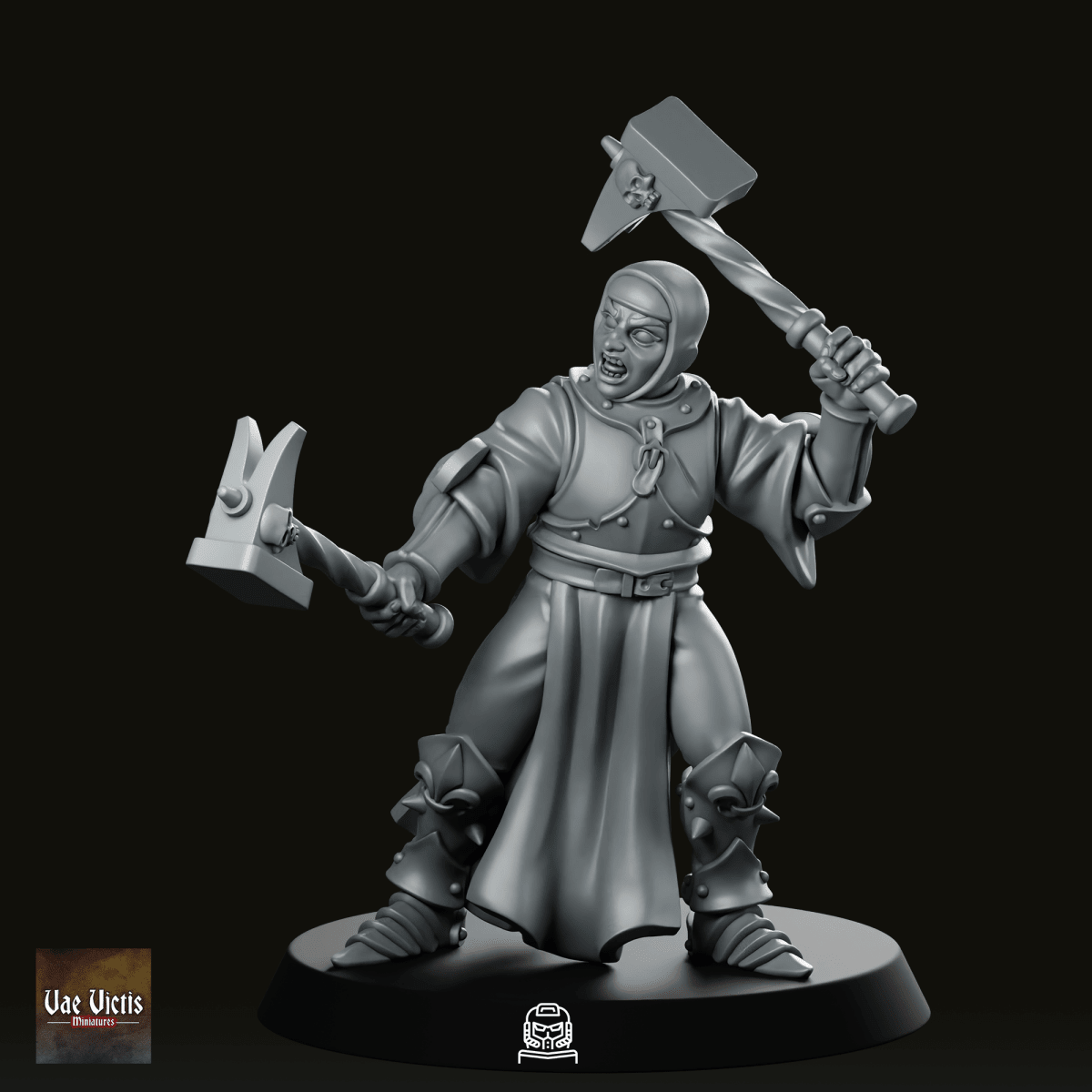 Swords For Hire Zealous Nun 03 Miniature - We Print Miniatures