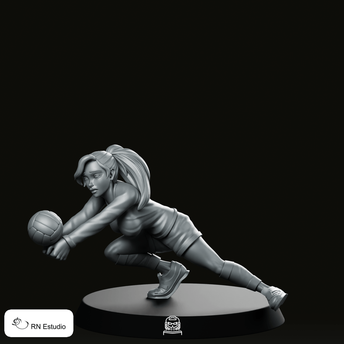 Taylor Volleyball Miniature - We Print Miniatures