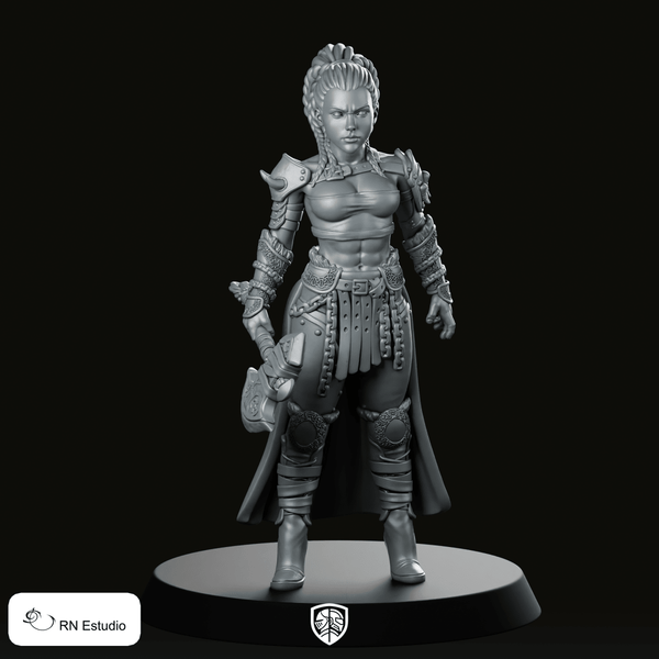 Thyra Skullsplitter Miniature - We Print Miniatures